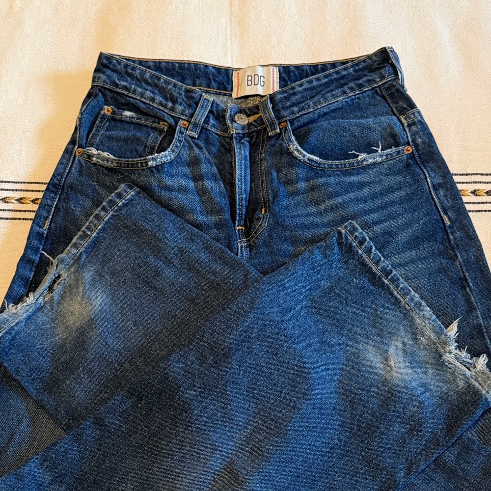 BDG Women's Dark Blue Flare Jeans